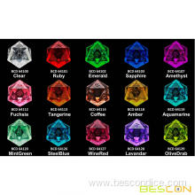 Bescon Crystal Clear (Unpainted) Sharp Edge DND Dice Set of 7, Razor Edged Polyhedral D&D Dice Set for Role Playing Games
